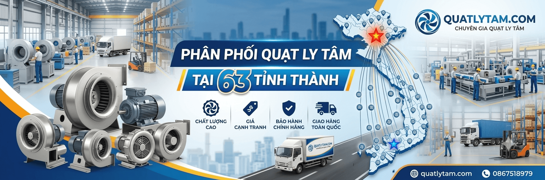 PHÂN PHỐI QUẠT LY TÂM TẠI TP.HCM