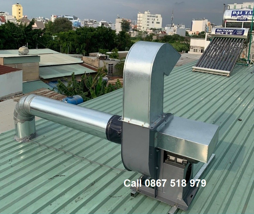 lắp quạt ly tâm 5hp